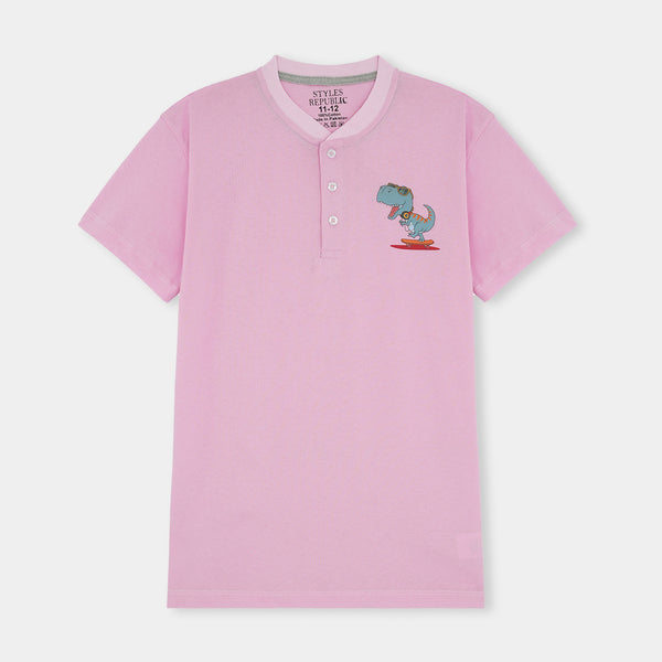 Pink Dinosaur Boy Tee Shirt