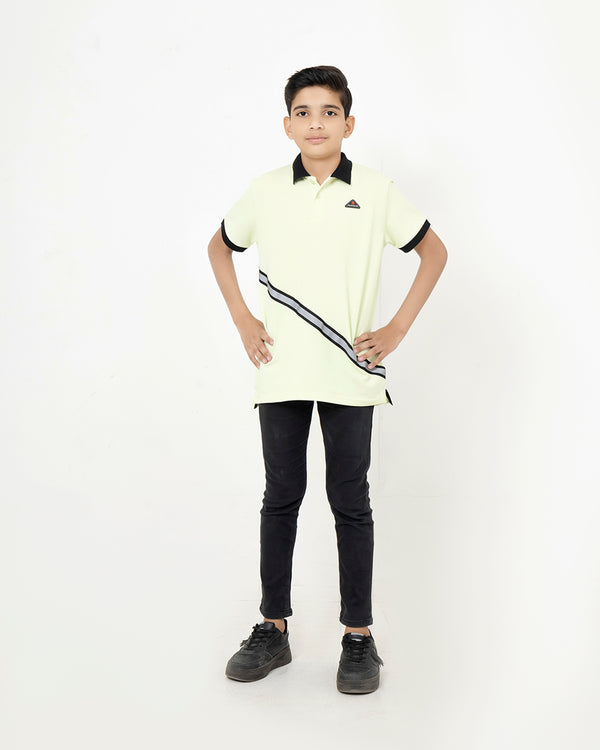 Light Yellow Boys Polo Shirt