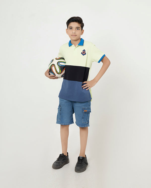 Multicolor Boys Polo Shirt