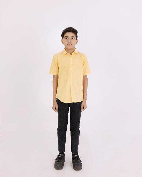 Plain Yellow Boys Shirt