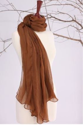 Brown Chiffon Dupatta