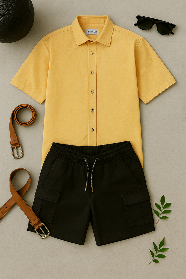 Denim Short with T-shirt