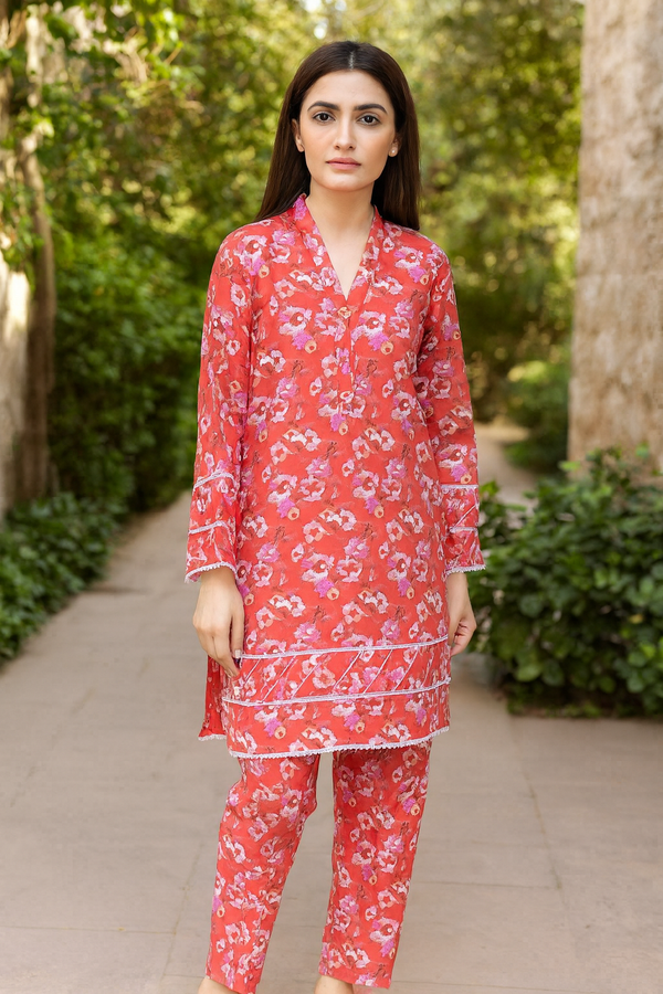 Coral Blossom 2 Pcs Suit
