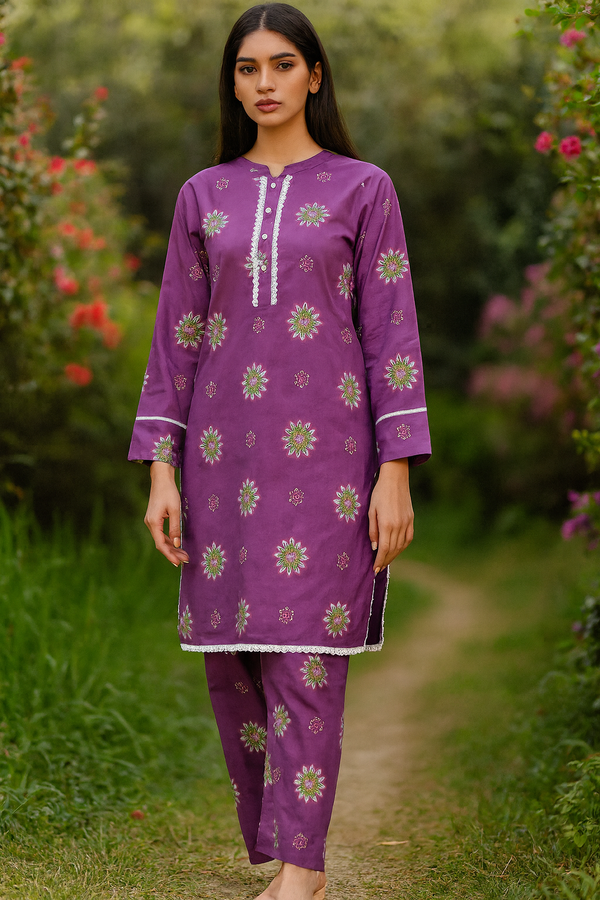 Purple Radiance 2 Pcs Suit
