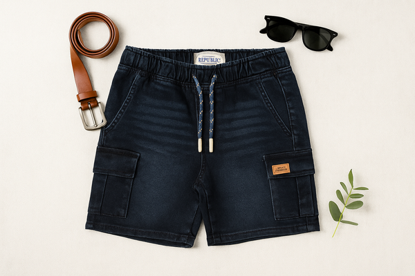 Blue Denim Boys Shorts