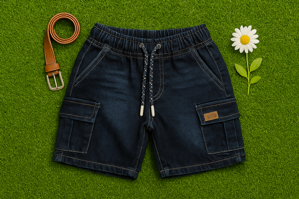 Blue Denim Boy Short