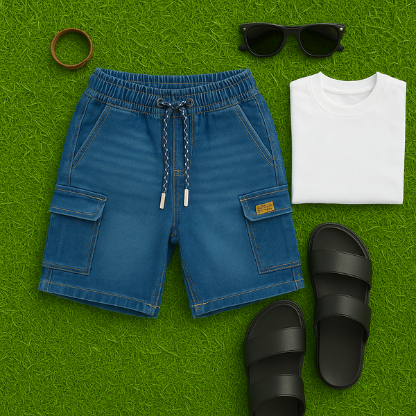 Denim boy short