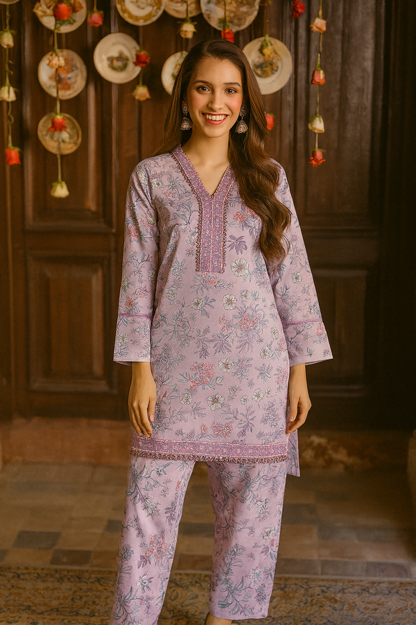 Lilac Bloom 2 Pcs Suit