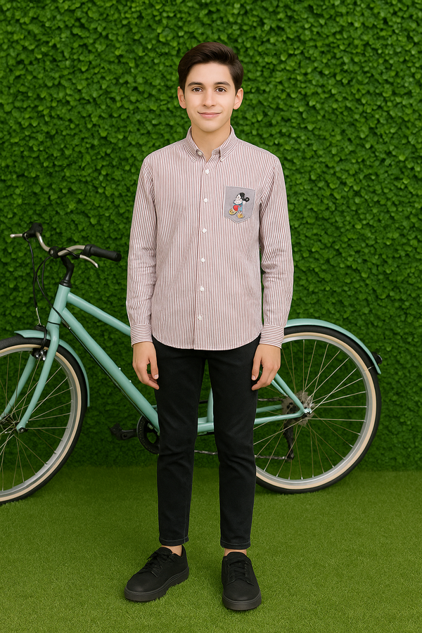 Striped Boys Casual Shirt