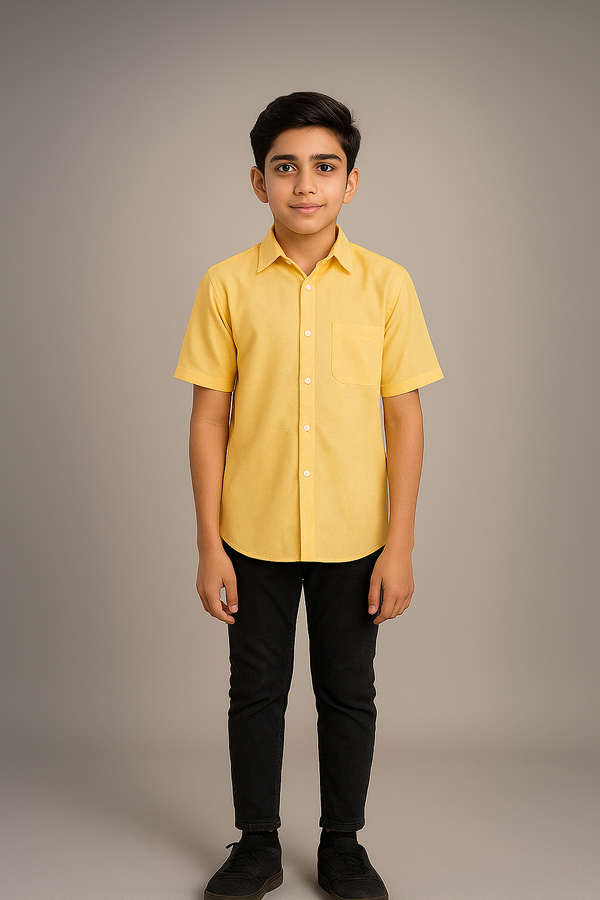 Peach Color Boys Casual Shirt