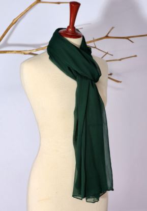 Dark Green Chiffon Dupatta