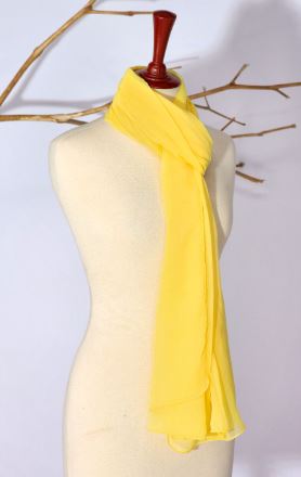Light Yellow Chiffon Dupatta